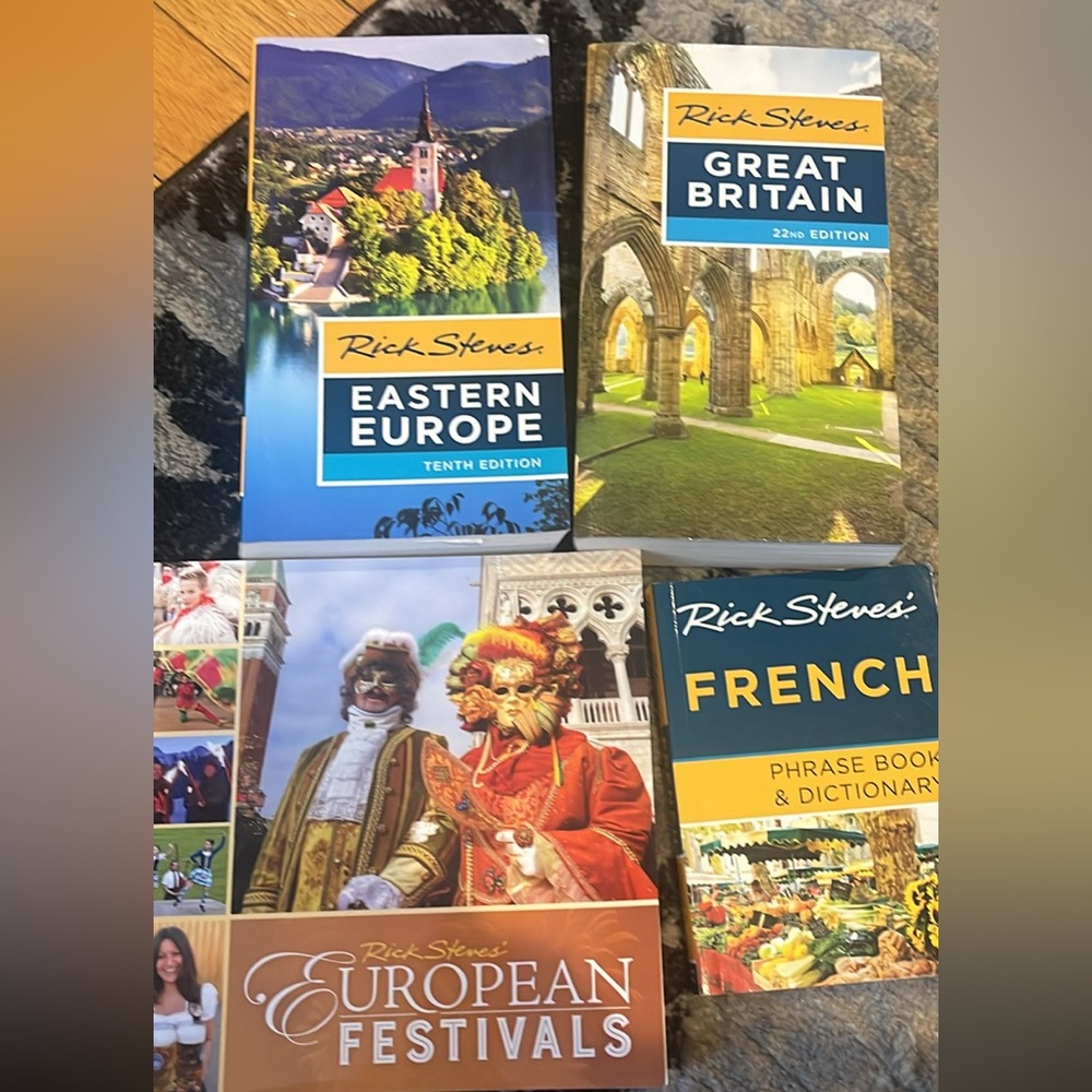 4 Rick Steves travel books